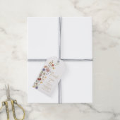Étiquettes-cadeau Fête des mariées fleur sauvage Boho (Avec de la ficelle)