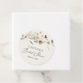 Étiquettes Cadeau Fête des mariées Fleur sauvage Boho Fall (En situation)
