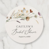 Étiquettes Cadeau Fête des mariées Fleur sauvage Boho Fall (Devant)