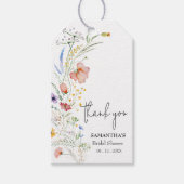 Étiquettes-cadeau Fête des mariées fleur sauvage Favoriser (Devant)