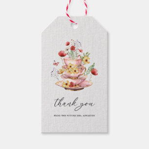 Étiquettes-cadeau Fête des mariées fleur sauvage Tea Party Favoriser