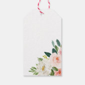 Étiquettes-cadeau Fête des mariées florale (Dos)