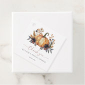 Étiquettes Cadeau Fête des mariées florale Moody Fall (En situation)