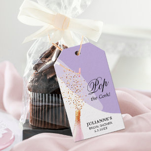 Étiquettes-cadeau Fête des mariées Lavender Favoriser