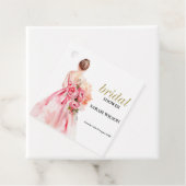 Étiquettes Cadeau Fête des mariées Mariage minimale exquise (En situation)