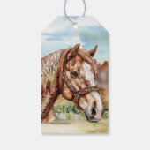 Étiquettes-cadeau Fête des mariées occidentale de Boho | MERCI (Dos)