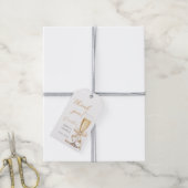 Étiquettes-cadeau Fête des mariées Pearl & Prosecco Bow (Avec de la ficelle)