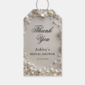 Étiquettes-cadeau Fête des mariées perles (Devant)