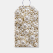 Étiquettes-cadeau Fête des mariées perles (Dos)