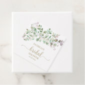 Étiquettes Cadeau Fête des mariées verte (En situation)