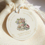 Étiquettes Cadeau Fête des mariées vintage Elegant Tea Party<br><div class="desc">Vintage Elegant Tea Party Fête des mariées Favoriser Tags Transportez vos invités à une ère d'élégance intemporelle avec cette Vintage Elegant Tea Party Fête des mariées Collection. Orné de motifs floraux délicats et de typographie ornée, ce thème ouvre la voie à une affaire sophistiquée. Réalisée avec soin du détail, son...</div>