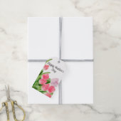 Étiquettes-cadeau Fête des mères de Tulipes roses (Avec de la ficelle)