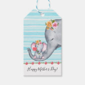 Étiquettes-cadeau Fête des Mères des Eléphants mignons (Devant)