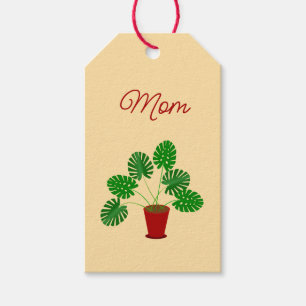 Étiquettes-cadeau Fête des mères Monstera Plante personnalisé