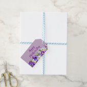 Étiquettes-cadeau Fête des mères violettes joyeuses sur mesure (With Twine)