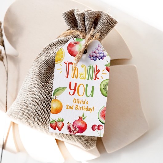 Étiquettes-cadeau Fête d'été, anniversaire merci