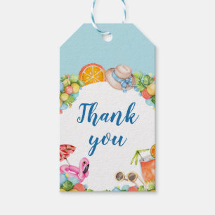 Étiquettes-cadeau Fête d'été Pastel