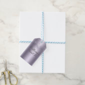 Étiquettes-cadeau Fête douce 16 Papillon scintillant lilas (Avec de laficelle)