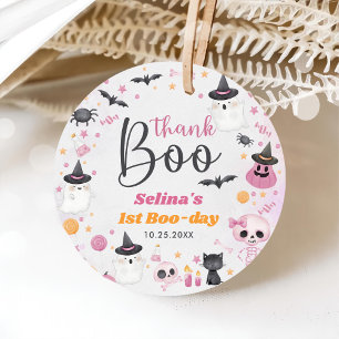 Étiquettes Cadeau Fête du 1er anniversaire de Halloween Ghost