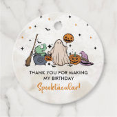 Étiquettes Cadeau Fête du 1er anniversaire d'Halloween (Devant)