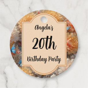 Étiquettes Cadeau Fête du 20e anniversaire
