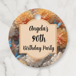 Étiquettes Cadeau Fête du 90e anniversaire