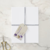 Étiquettes-cadeau Fête du violet et de l'or (Avec de la ficelle)