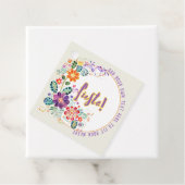 Étiquettes Cadeau Fête Folkart Fleurs Personnalisé (En situation)