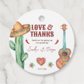 Étiquettes Cadeau Fête mexicaine à thème faveurs personnalisées (Devant)