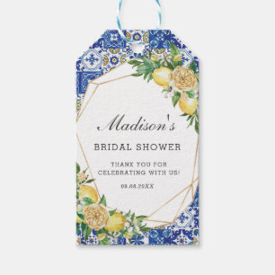 Étiquettes-cadeau Fête prénatale de naissance de mariage de la Médit
