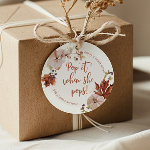 Étiquettes Cadeau Fête prénatale Pop it quand elle accouche bébé aut