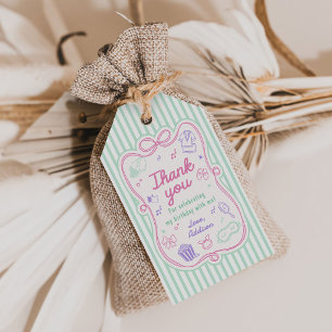 Étiquettes-cadeau Fête Pyjama Anniversaire Fille