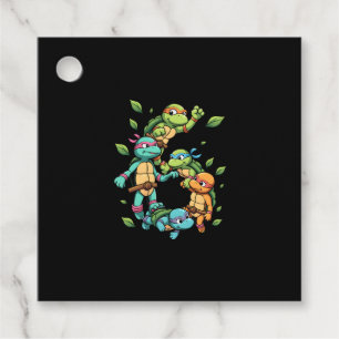 Étiquettes Cadeau Fête Thème Tortue de Mer Tortue 6ème Anniversaire