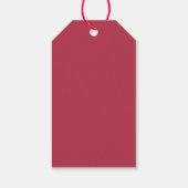 Étiquettes-cadeau Fêtes de Noël Rouge Berries et Pine Wreath (Dos)