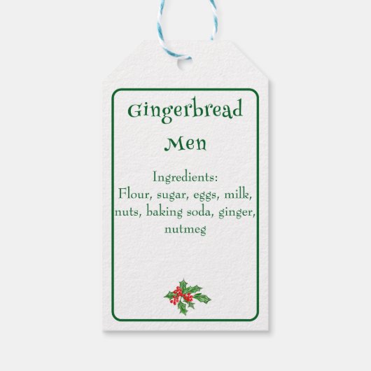 Étiquettes-cadeau Fêtes de Noël Vert Joyeux Noël (Dos)