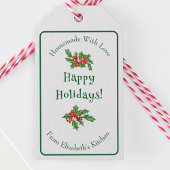 Étiquettes-cadeau Fêtes de Noël Vert Joyeux Noël