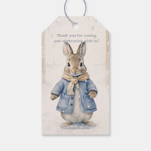 Étiquettes-cadeau Fêtes d'hiver de Peter Rabbit (Dos)