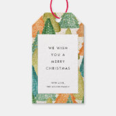 Étiquettes-cadeau Fêtes Motifs de Noël modernes (Devant)