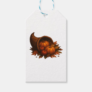 Étiquettes-cadeau Feu de Cornucopia de récolte T-shirt surdimensionn