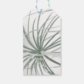 Étiquettes-cadeau Feuillage de palmier de Ponytail sur blanc (Dos)