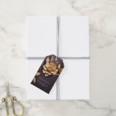 Étiquettes-cadeau Feuillage doré orné merci (Avec de la ficelle)