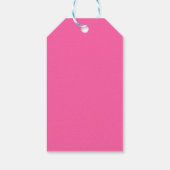 Étiquettes-cadeau Feuillage rose et rouge Pâques (Dos)