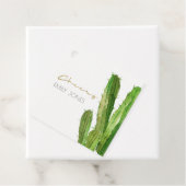 ÉTIQUETTES CADEAU FEUILLE DE CACTUS DE DÉSERT MODERNE AQUARELLE JOIE (En situation)
