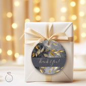 Étiquettes Cadeau Feuille d'or Impasto noir