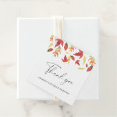 Étiquettes Cadeau Feuille en chute - Merci Mariage (En situation)