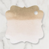 Étiquettes Cadeau Feuille Merci de palme florale tropicale (Dos)