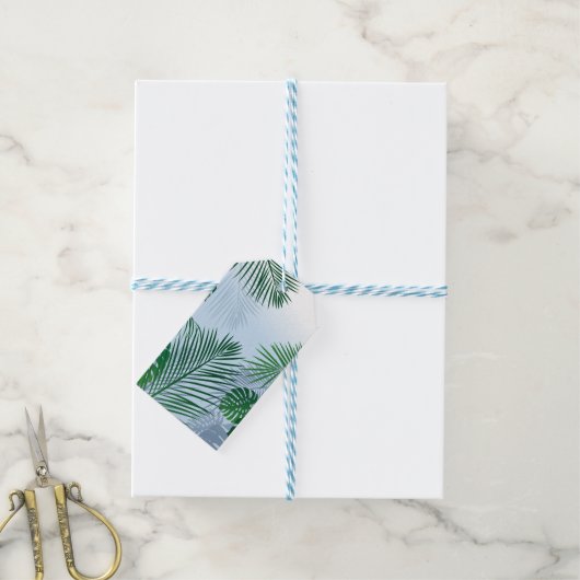 ÉTIQUETTES-CADEAU FEUILLES 3 (Avec de laficelle)