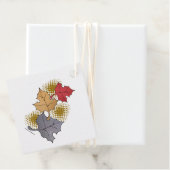 Étiquettes Cadeau Feuilles d'automne (En situation)