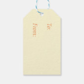 Étiquettes-cadeau Feuilles d'automne colorées bon thanksgiving (Dos)