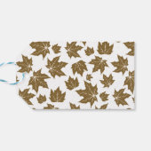 Étiquettes-cadeau Feuilles d'érable Merci repas de brunch de Thanksg (Dos Horizontal)